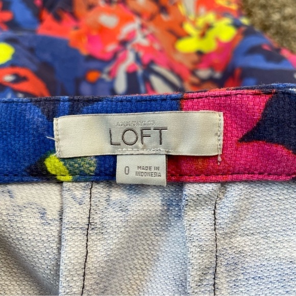 Ann Taylor LOFT Floral Multicolor Tweed Pencil Skirt Size 0 Beautiful Multicolor - Picture 6 of 10